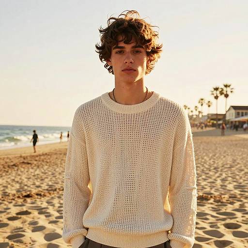 Peekaboo Fringe on Male Model