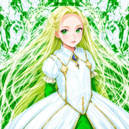 Illustration of Asseylum vers allusia, aldnoah.zero in the style of Monchan rev3