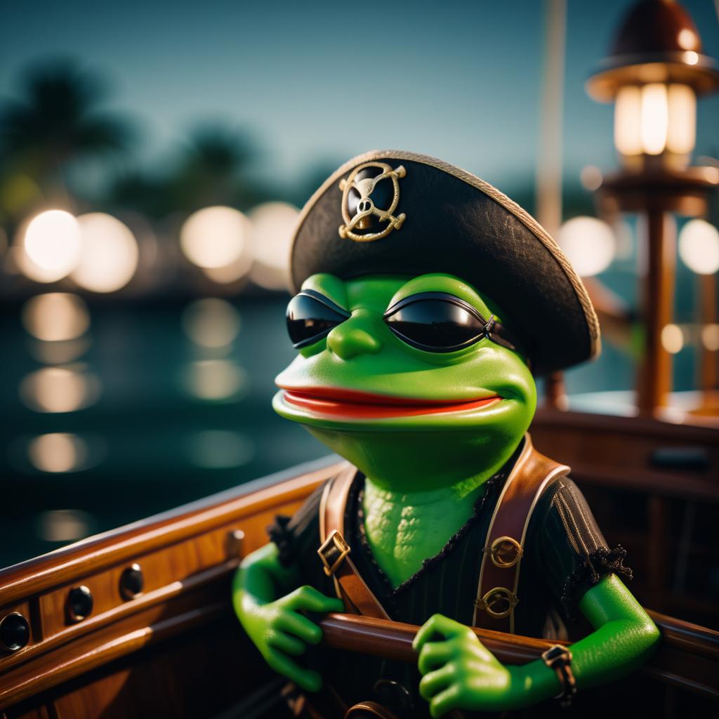 Pepe the Frog as a Pirate Adventure