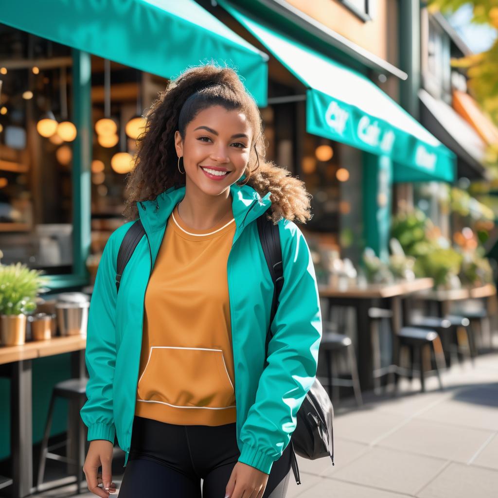 Playful Mixed-Race Woman in Seattle