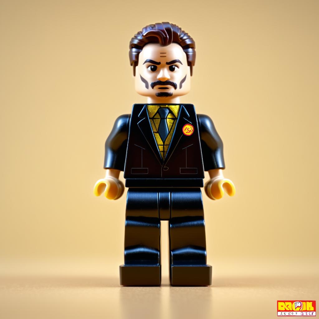 Vintage LEGO Tony Stark Mini Figure