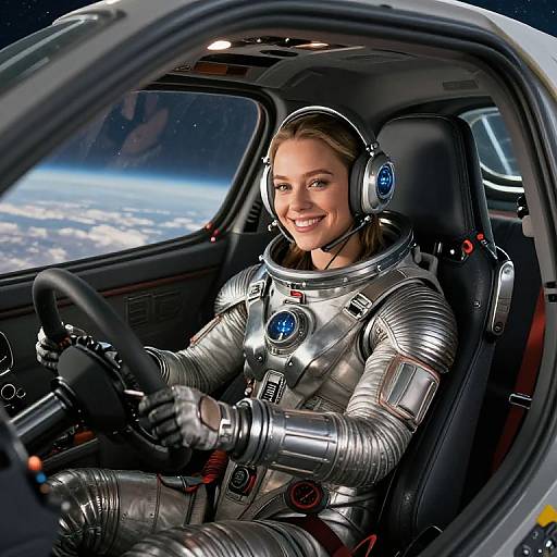 Melissa Benoist Pilots High-Tech Spacecraft