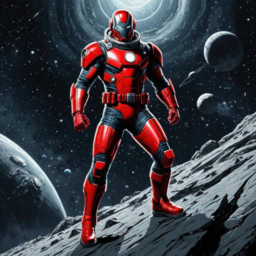 Cunning Space Explorer in Red Armor