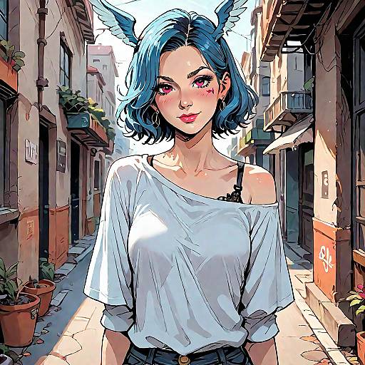 Anime Characters in Fashionable Alley