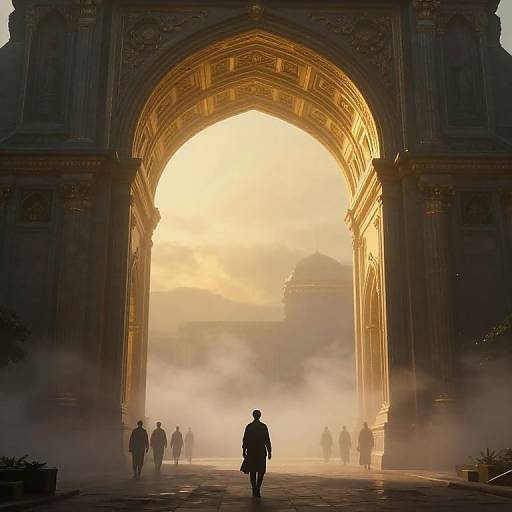 Ethereal Archway of Mystical Discovery