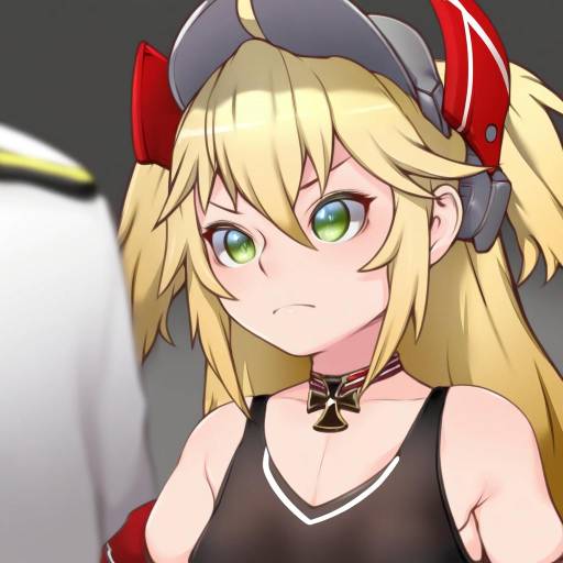 Illustration of Admiral hipper (azur lane), azur lane in the style of J7w