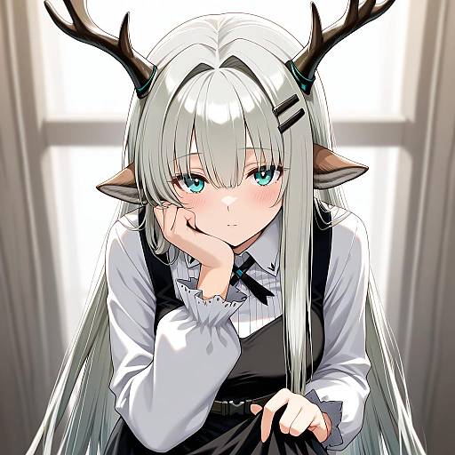 Illustration of Alina (arknights), arknights in the style of Mizushima (p201112)