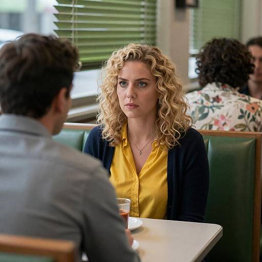 Candid Restaurant Encounter with Friends