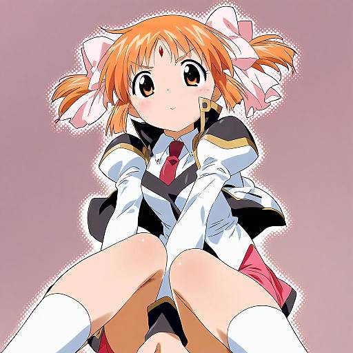 Illustration of Apricot sakuraba, galaxy angel rune in the style of Gaston18