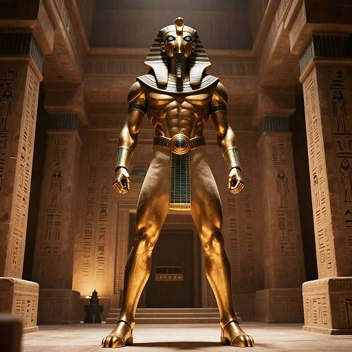 Cinematic Sci-Fi Egyptian Warrior