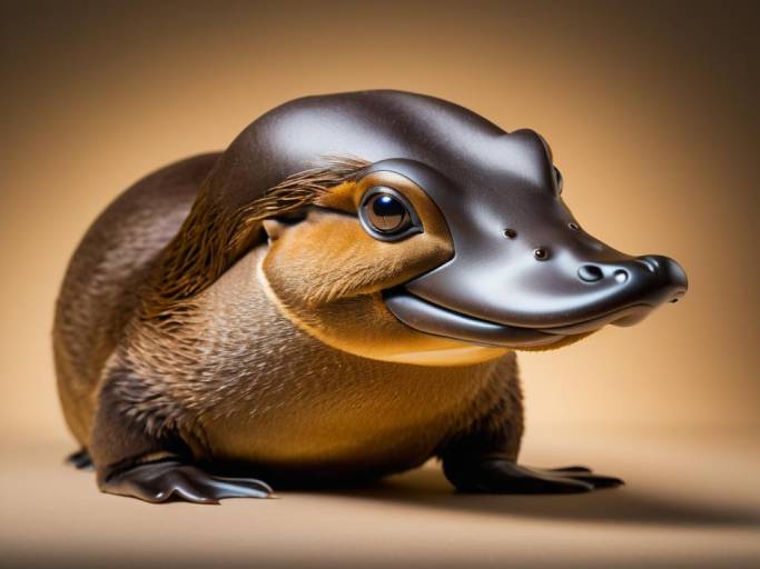 Studio Portrait of a Platypus