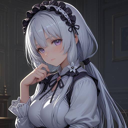 Illustration of Hamazura shiage, toaru majutsu no index in the style of Whoosaku