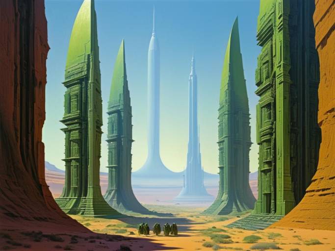 Alien Civilization in Pulp Fantasy Art