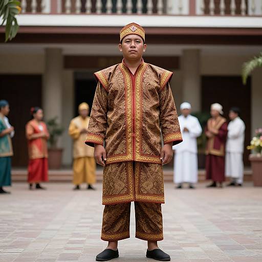 Man in Traditional Philippine Costume