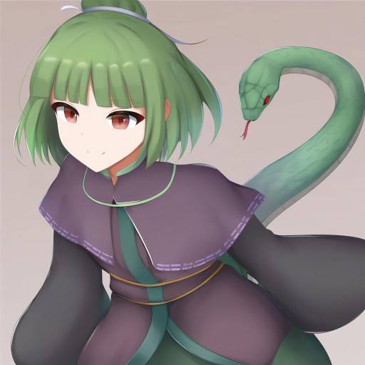 Illustration of Adagumo no saragimaru, len'en in the style of Renetan