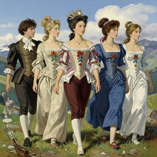 Scandinavian Models in 17th Century Fashion