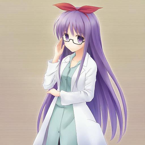 Illustration of Asakura rikako, touhou in the style of N.g.