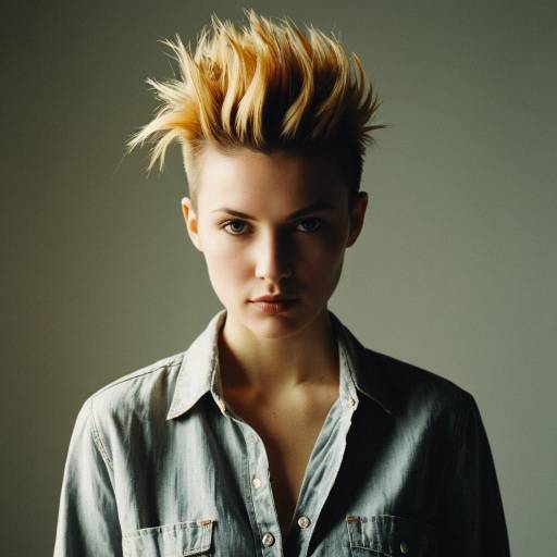 Stylish Faux Hawk on Female Model