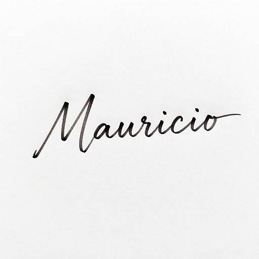Minimalist Thin Line Cursive Design