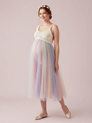 Dreamy Boho Maternity Fairy Outfit