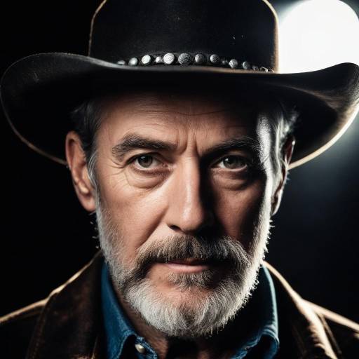Dramatic Portrait of a Thoughtful Cowboy