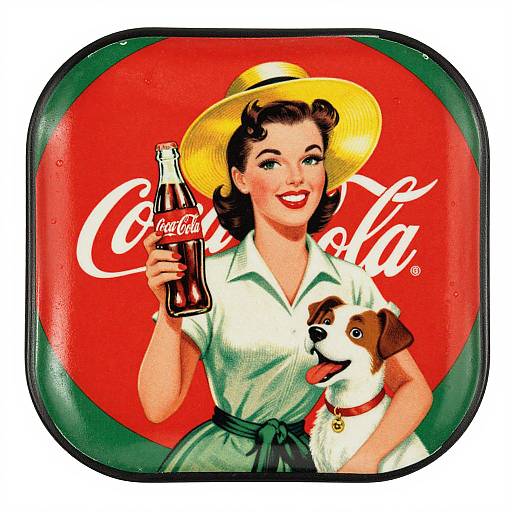 Vintage Coca-Cola Retro Tin Tray