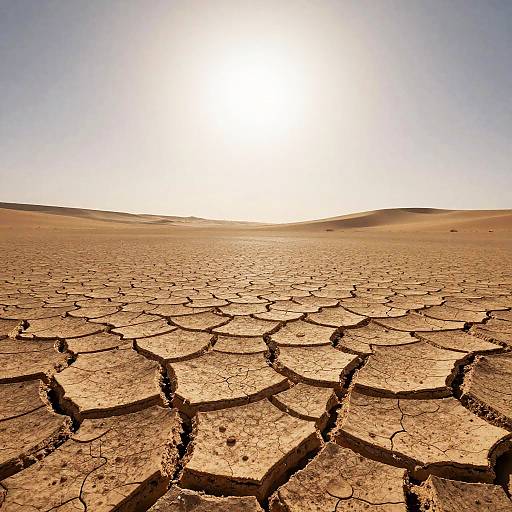 Surreal Desert Drought Scene