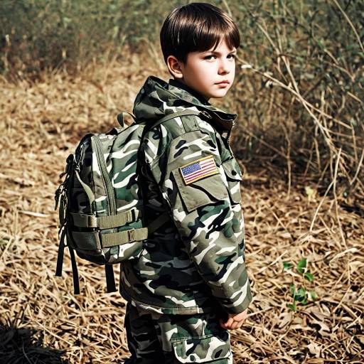 Realistic Army Camo Kid Costume