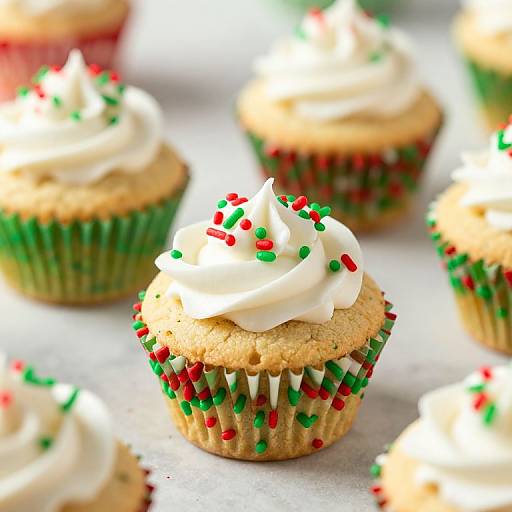 Festive Christmas Sprinkle Cookie Cups