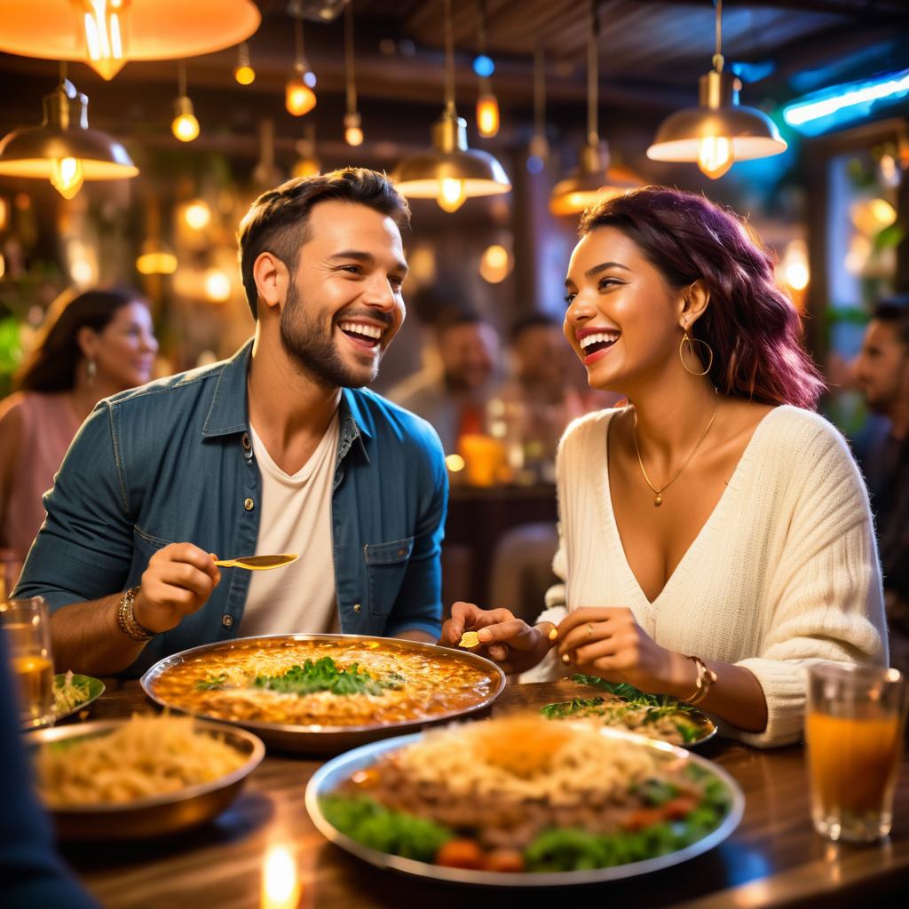 Cozy Bar Scene with Joyful Company