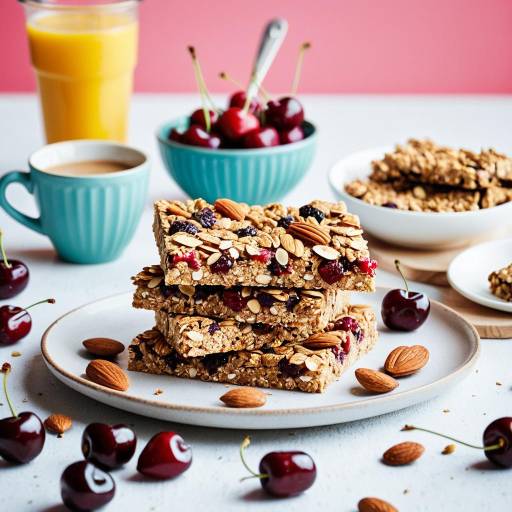 Healthy Granola Bars Breakfast Spread