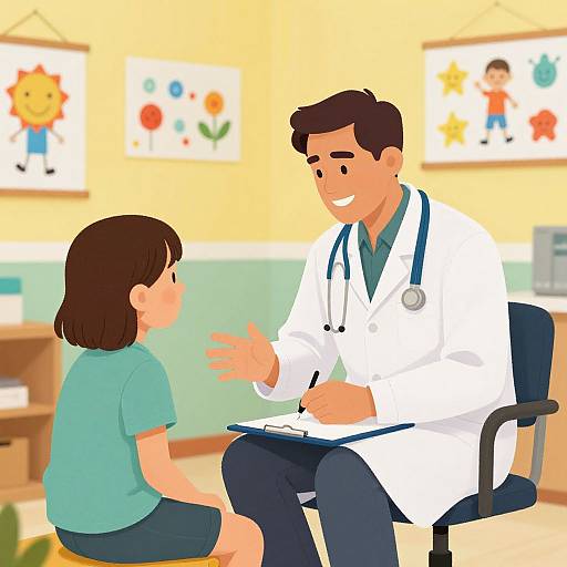Cozy Pediatric Clinic Consultation