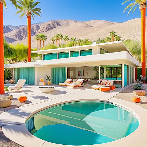 Retro Mid-Century Home in Palm Springs Retro Mid-Century Home in Palm Springs