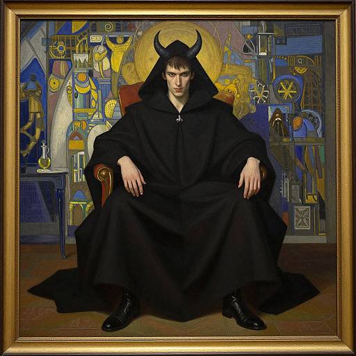 Sandman in Cloak Oil Painting