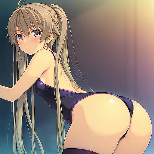 Illustration of Arisaka mashiro, ao no kanata no four rhythm in the style of Yoko juusuke