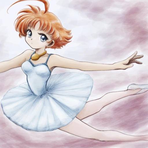 Illustration of Ahiru (princess tutu), princess tutu in the style of Nanashii (soregasisan)