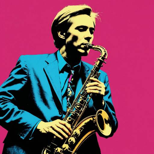 Vibrant Jazz in Warhol's Style