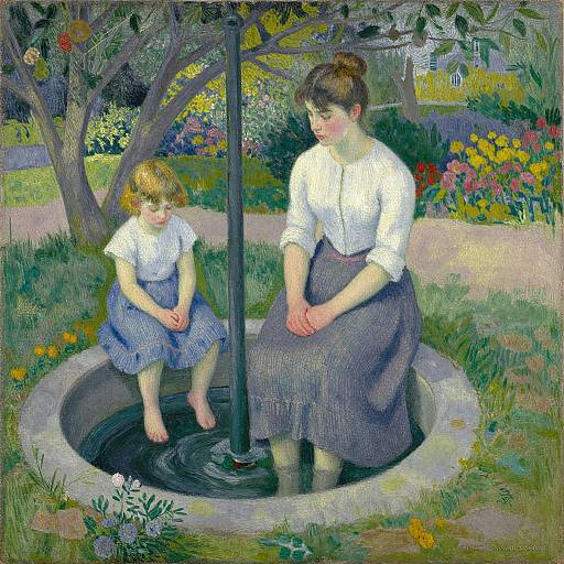 Pissarro Young Woman and Child Art