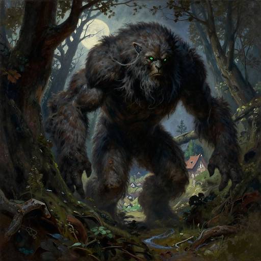 Melancholic Forest Giant by Frank Frazetta