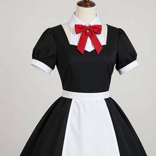 Mannequin in Black and White Dress