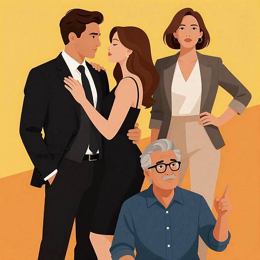 Dynamic Movie Poster Illustration Design