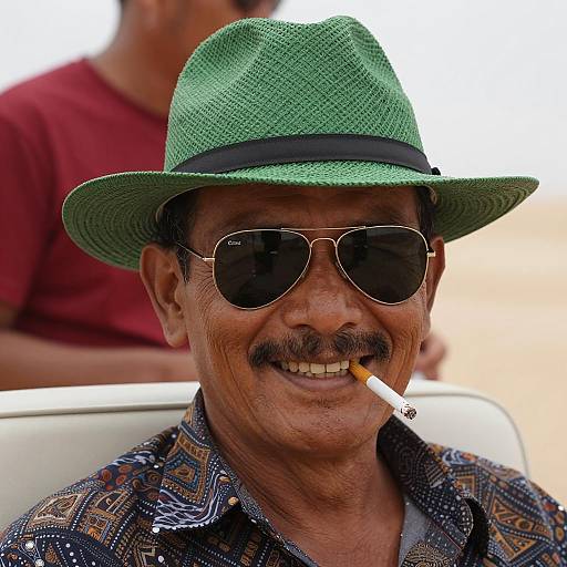 Charming Man in Desert Outfit