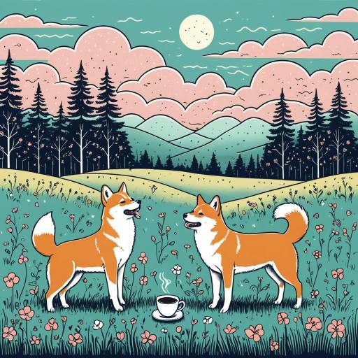 Whimsical Foxes in Enchanted Meadows