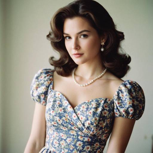90s Vintage Inspired Floral Dress Style