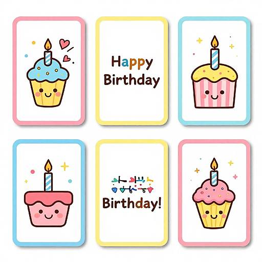 Birthday Cards Clip Art Collection