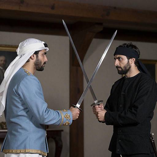 Sword Duel in Historical Costumes