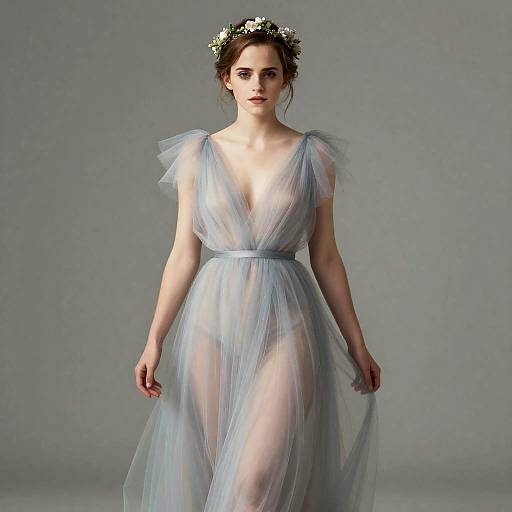 Ethereal Emma Watson Fashion Illustration