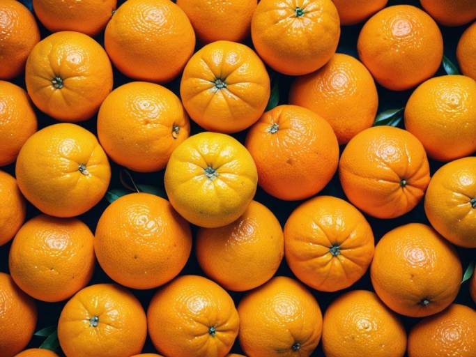 Vibrant Orange Fruit Pile Wallpaper