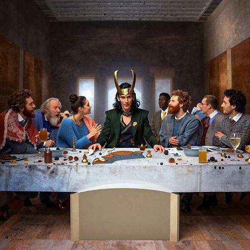 Loki at the Last Supper Scene