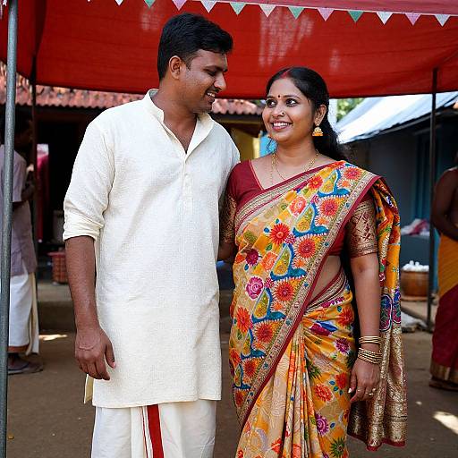 Candid Festival Celebration in South India